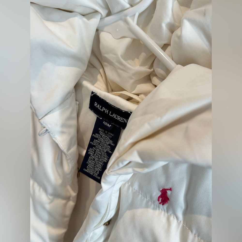 Ralph Lauren Cream Puffer Jacket for Kids - Picture 3 of 5